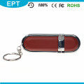 OEM logotipo de couro de alta qualidade USB Flash Drive (EB076)